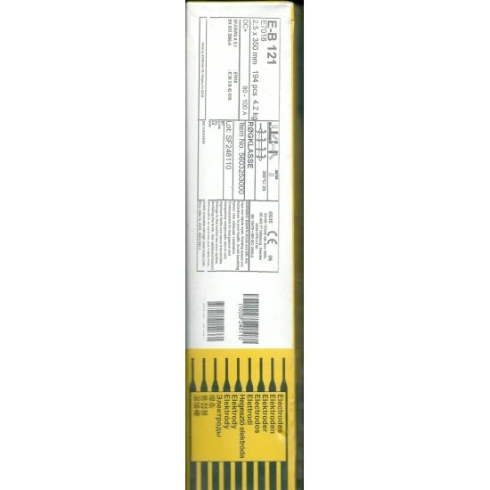 Bázické elektródy EB 121 2.5 x 350 mm 4.3 kg 171ks