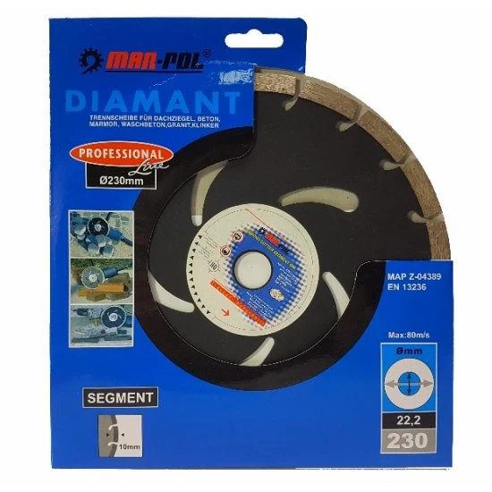 Diamantový rezný kotúč segmentový 230mm M08735
