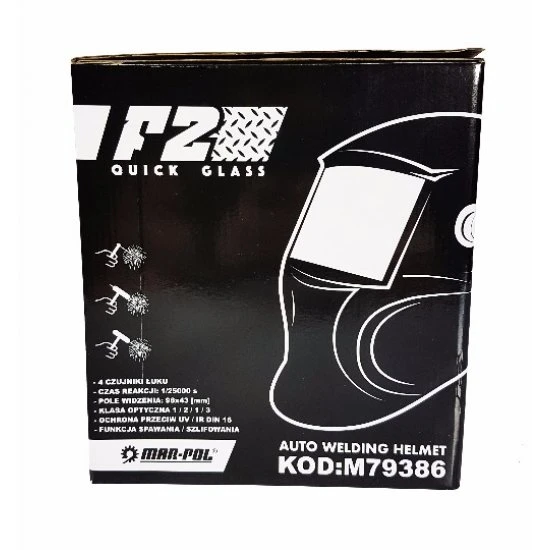 Samostmievacia zváracia kukla F2 QUICK GLASS M79386