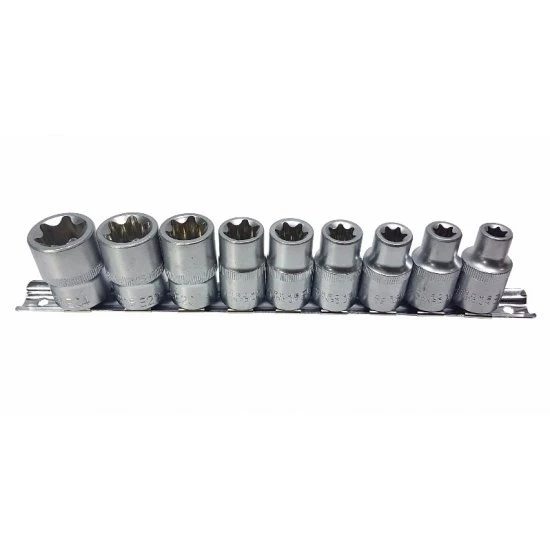 Nástrčné kľúče 1/2" vnútorný torx E10-E24 9ks M66421