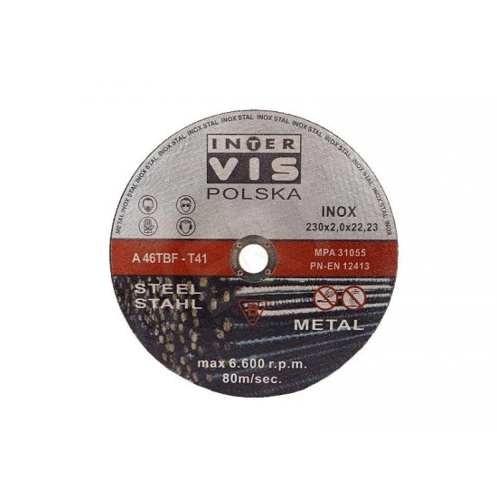Rezný kotúč na kov 230 x 2.0 x 22.23 mm IVMC23020